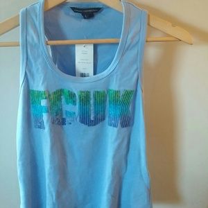 French Connection sequin tank top in L